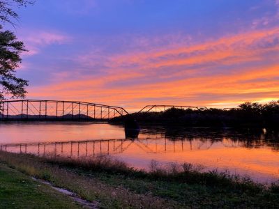 Sunrise over the Missouri River